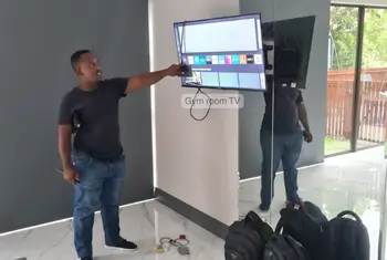 Hilltop Ballito Home Automation - TV wall-mounted in Gym room