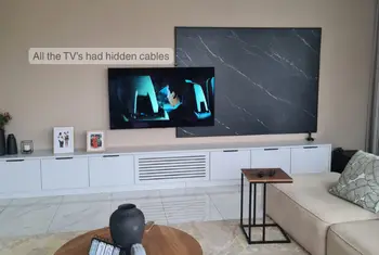 Hilltop Ballito Home Automation - TV wall mount - hidden cables